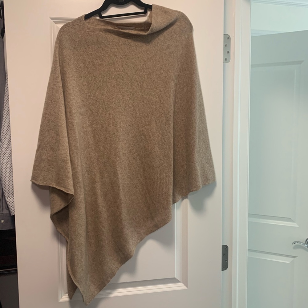 Cashmere Poncho - Asymmetrical - Size XS/S